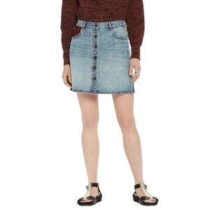 Scotch & Soda Button Up Denim Skirt